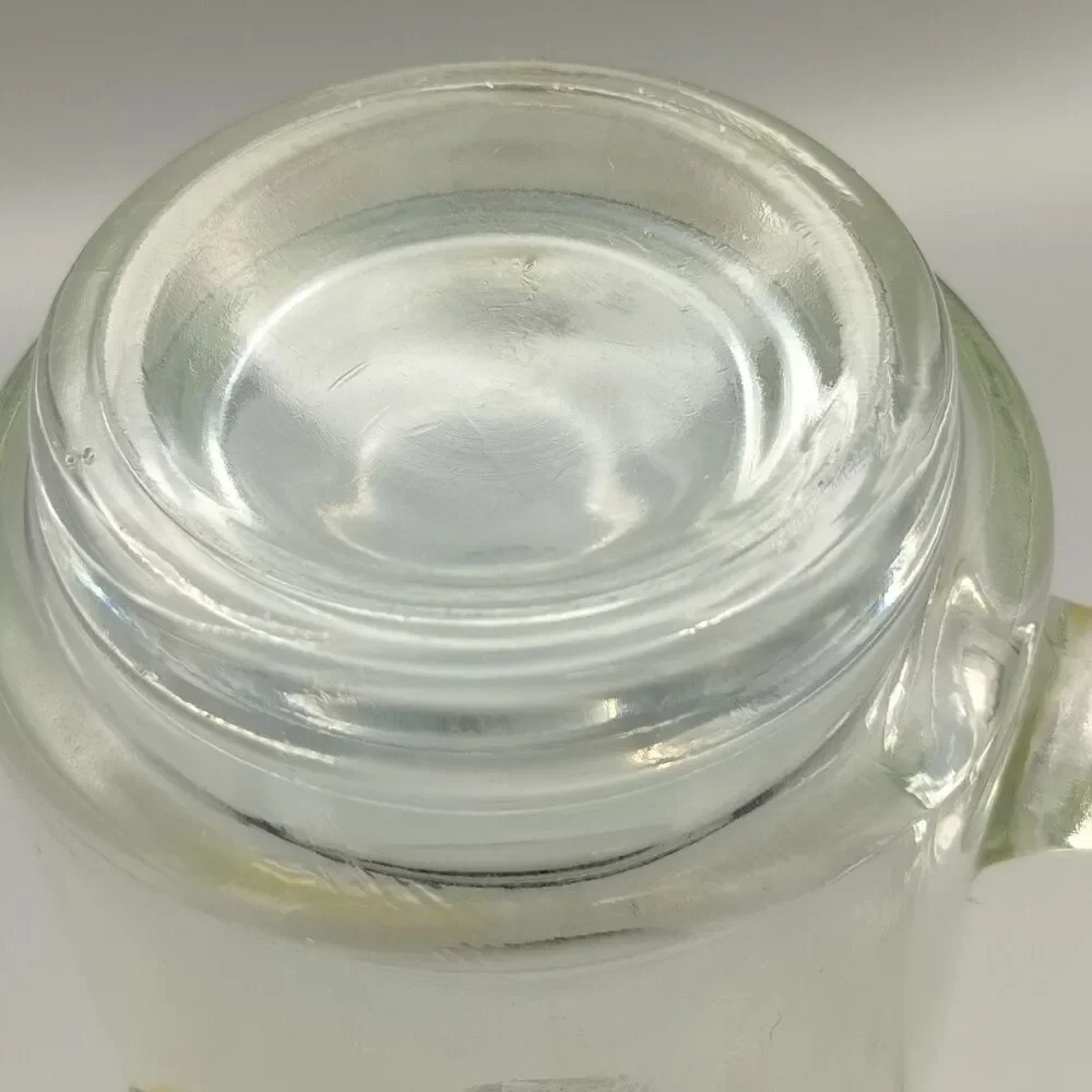 Wyandotte Michigan 1854 City Seal Glass Beer Mug 5.5” Vintage Souvenir